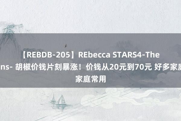 【REBDB-205】REbecca STARS4-The queens- 胡椒价钱片刻暴涨！价钱从20元到70元 好多家庭常用