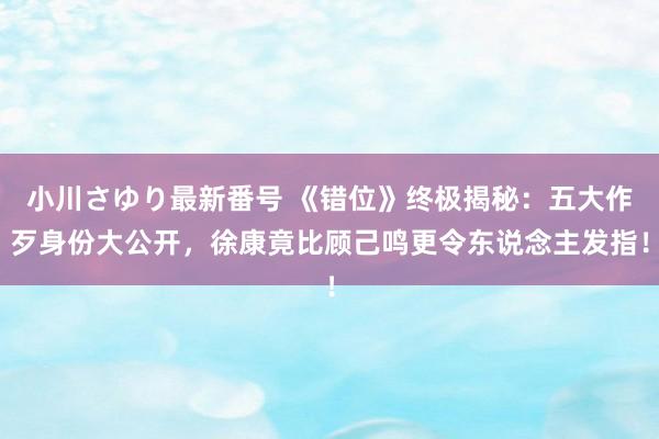 小川さゆり最新番号 《错位》终极揭秘：五大作歹身份大公开，徐康竟比顾己鸣更令东说念主发指！