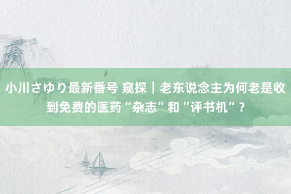 小川さゆり最新番号 窥探｜老东说念主为何老是收到免费的医药“杂志”和“评书机”？