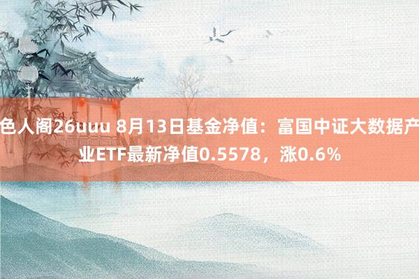 色人阁26uuu 8月13日基金净值：富国中证大数据产业ETF最新净值0.5578，涨0.6%