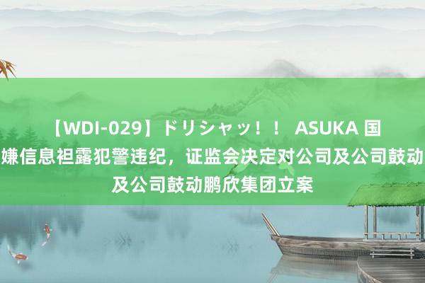 【WDI-029】ドリシャッ！！ ASUKA 国中水务：因涉嫌信息袒露犯警违纪，证监会决定对公司及公司鼓动鹏欣集团立案