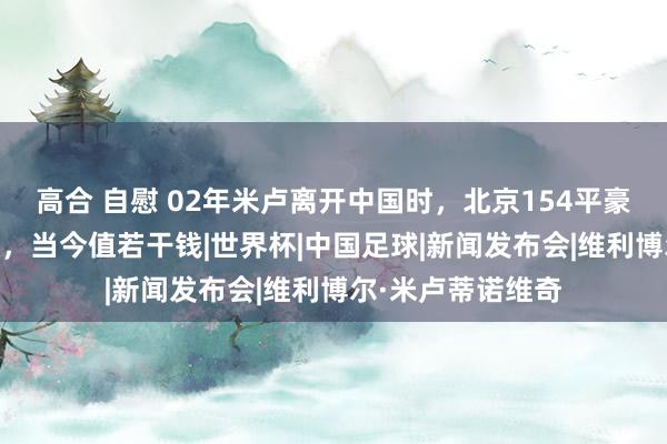 高合 自慰 02年米卢离开中国时，北京154平豪宅55万贱卖董路，当今值若干钱|世界杯|中国足球|新闻发布会|维利博尔·米卢蒂诺维奇